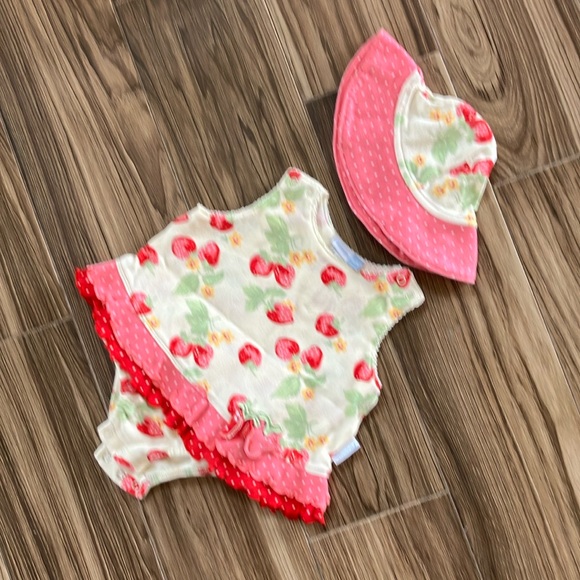 Strawberry Girl Baby Outfit. - Picture 2 of 4